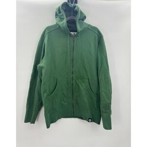 American Giant Hoodie Mens XL Green Full Zip Heavyweight Cotton Jacket USA
